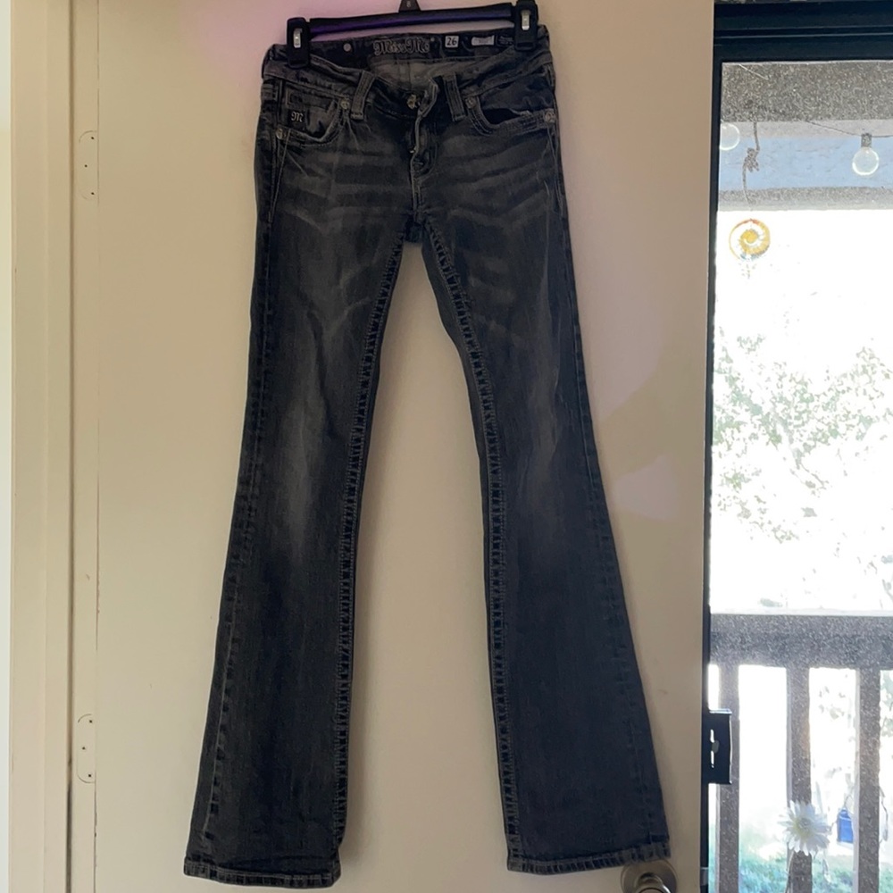 ‘MISS ME’ BOOTCUT GRAY DENIM JEANS